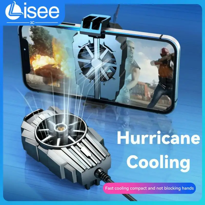 

Silent Phone Game Cooler Fast Cooling Mobile Phone Radiator Turbo Fan Back Clip Game Cooling Artifact Mobile Gadgets Air-cooled