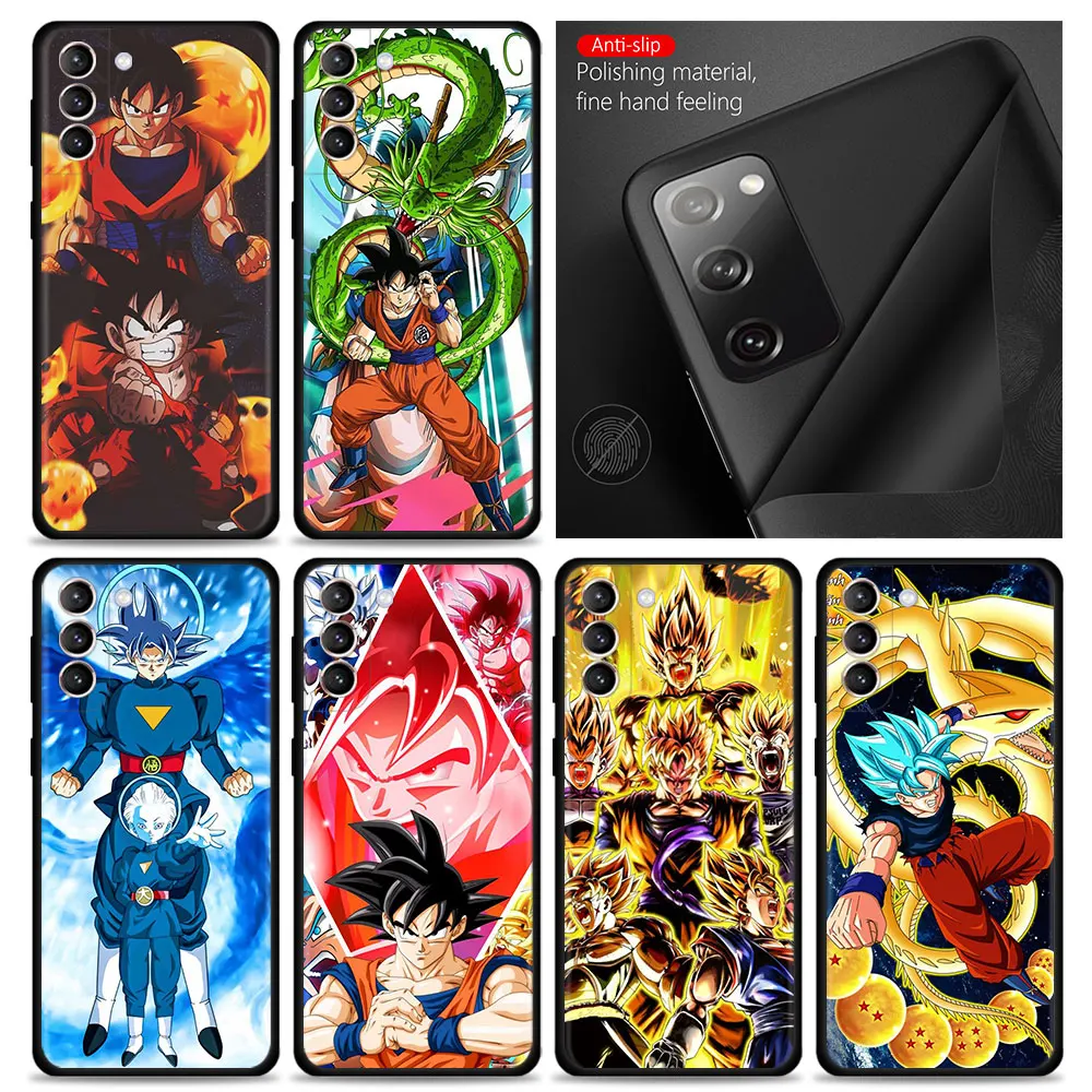 

Dragon Ball Comic Goku For Samsung S21 S20 FE S22 Ultra S10 S9 S8 Plus S10e Cover for Galaxy Note 20Ultra 10Plus Smartphone Capa