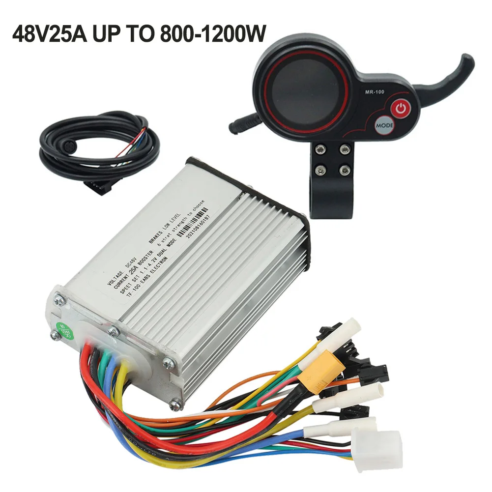 

Brushless Motor Controller 48V 25A 6pin Cable Aluminum Alloy Plastic Electric Scooter Motor Controller 2023 New