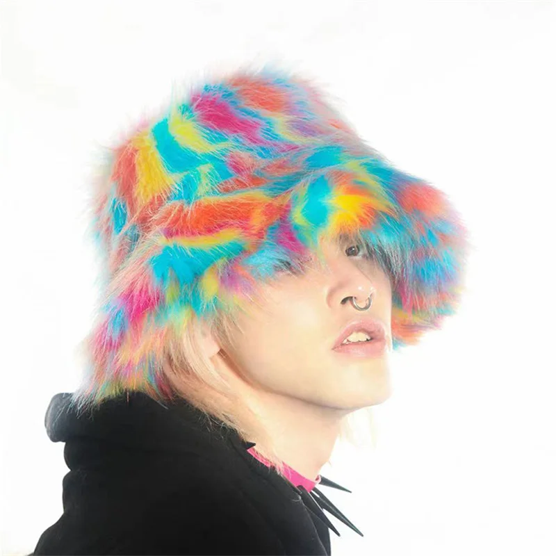 

Плюшевая Рыбацкая шапка для мужчин и женщин, индивидуальная Трендовая шапка для бассейна, шапка для рыбака, теплая универсальная шапка для ...