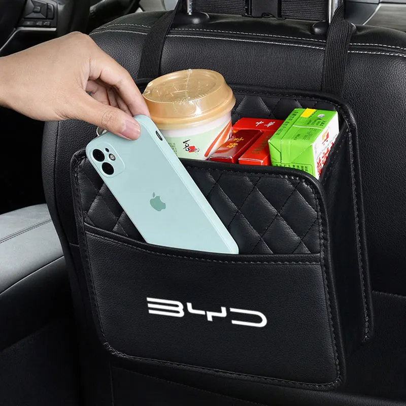 

Car Back Seat Organizer Storage Bag Tissue Box For BYD M6 G3 5 T3 13 F0 3 S6 7 E5 6 L3 tang yuan atto3 song Covers Accessories