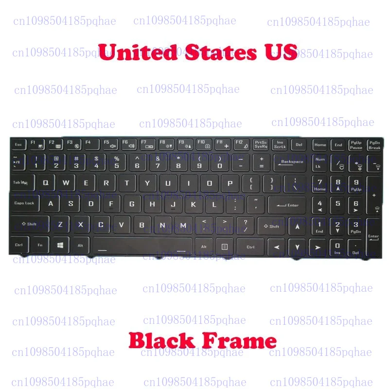 Сменная клавиатура США для Gigabyte G5 (2023) KF KF5 MF MF5 без подсветки |