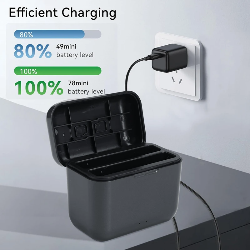 Быстрое зарядное устройство для Insta360 X4 быстрая портативная 2-канальная станция