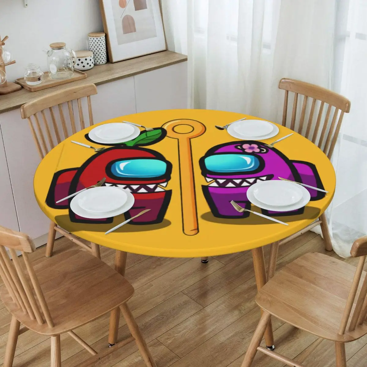 

Скатерть для круглого стола, эластичная круглая ткань, 45-50 дюймов