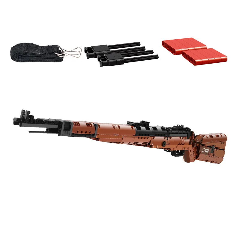 1025pcs Technical 98K Sniper Rifle Gun Model Building Blocks PUBG Military SWAT Weapon Bricks Toys for Children Gift - купить по