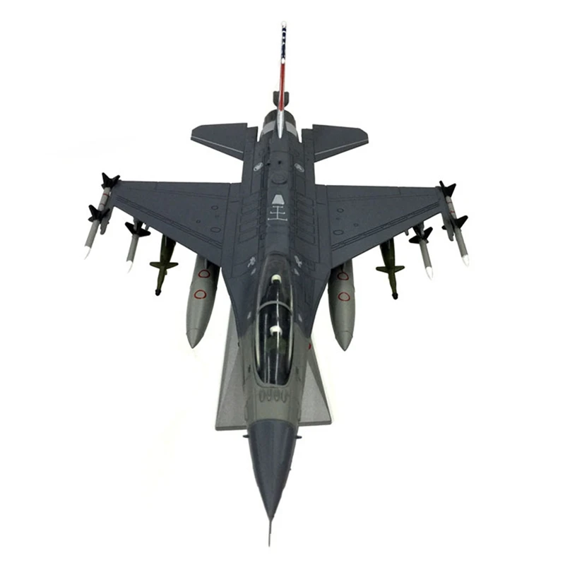 Масштаб 1:72 F-16D истребитель металлический литой самолет включает подставку из