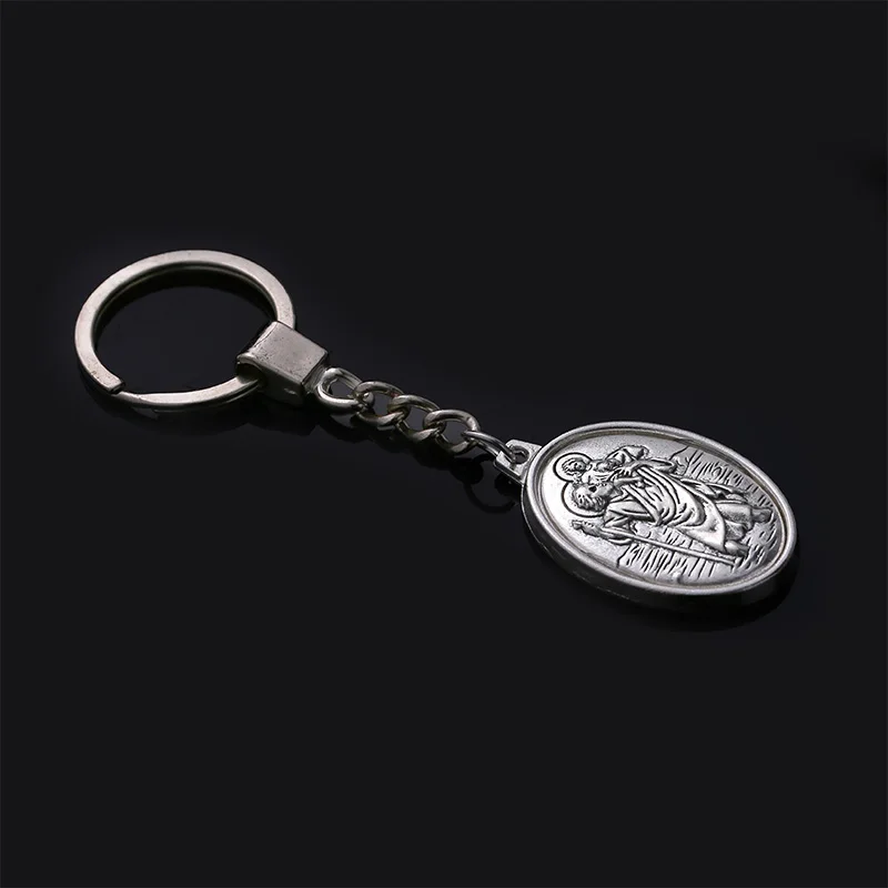 Брелок для ключей с изображением святых Кристофера брелок Подарочная бижутерия