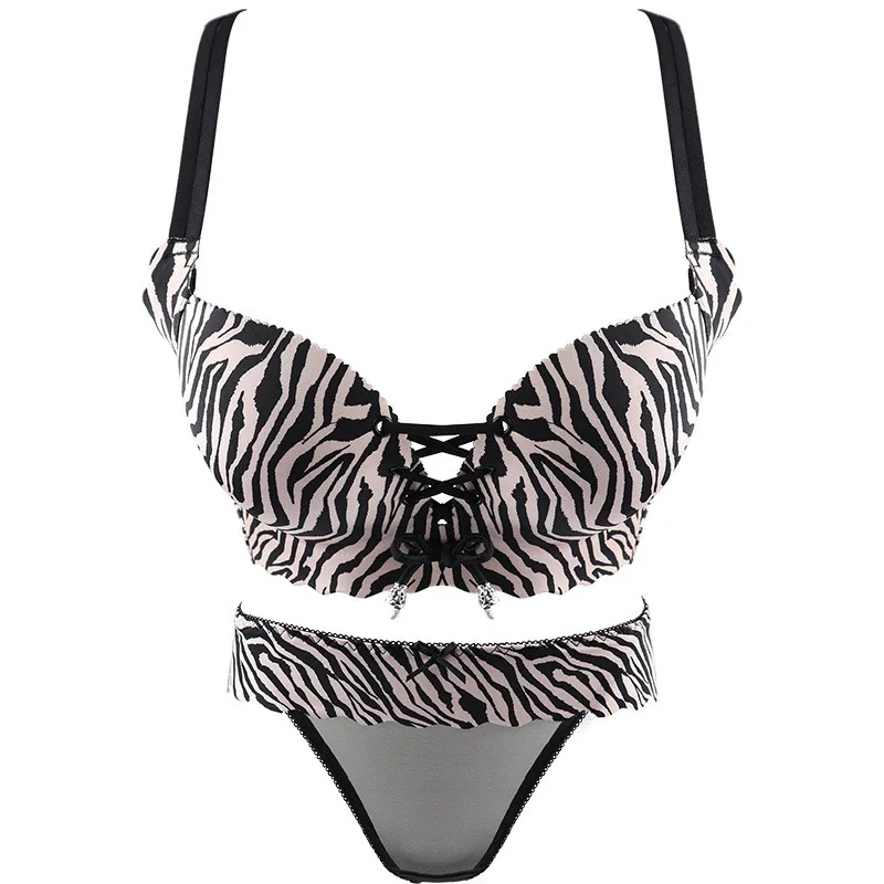 Новинка сексуальное леопардовое женское нижнее белье UBAU поли маленькая грудь