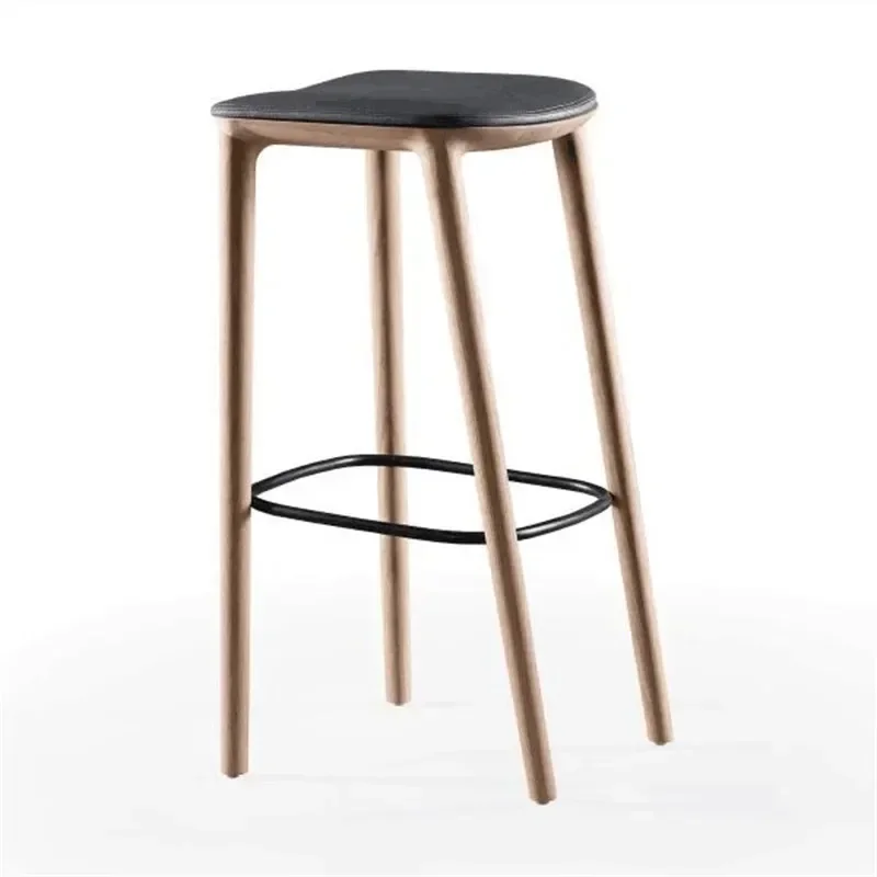 Деревянные стулья для ресепшн современные кожаные кресла в скандинавском стиле