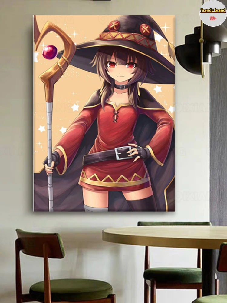 KonoSuba MEGUMIN девушки японское аниме Картина на холсте искусство скандинавские