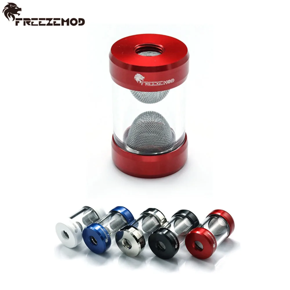 

FREEZEMOD Metal Filter Dual G1 / 4 " Inner Thread Filters 0.15mm Mesh Connection Aluminum+PMMA MOD PC Water Coolling GLQ-JX1