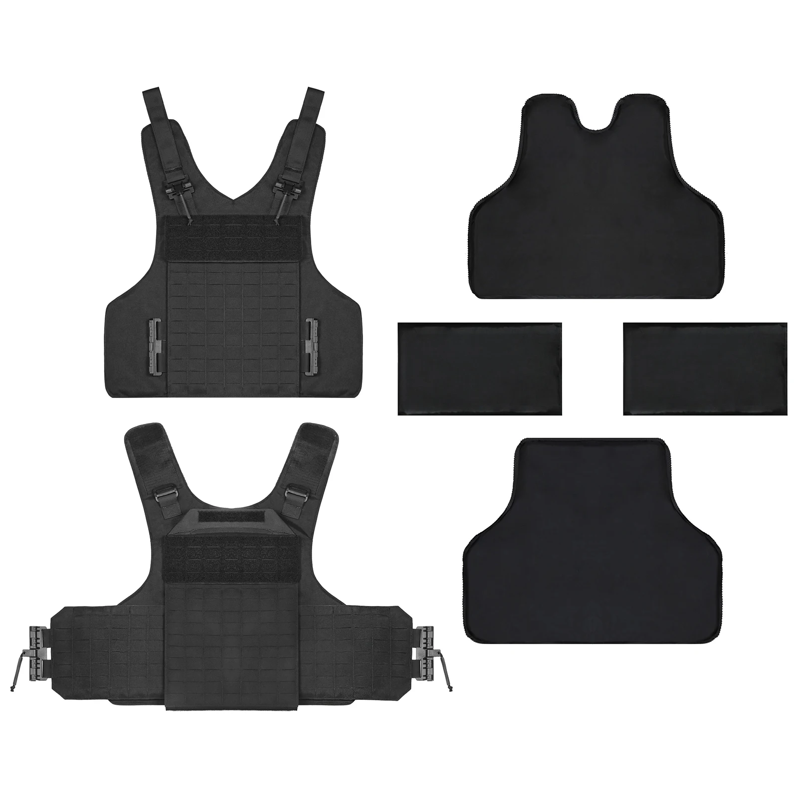 

Sabagear UTA Buffalo Molle Tactical Vest Set Laser Cutting Plate Carrier Wearproof Tactical Full Protection Vest for Police