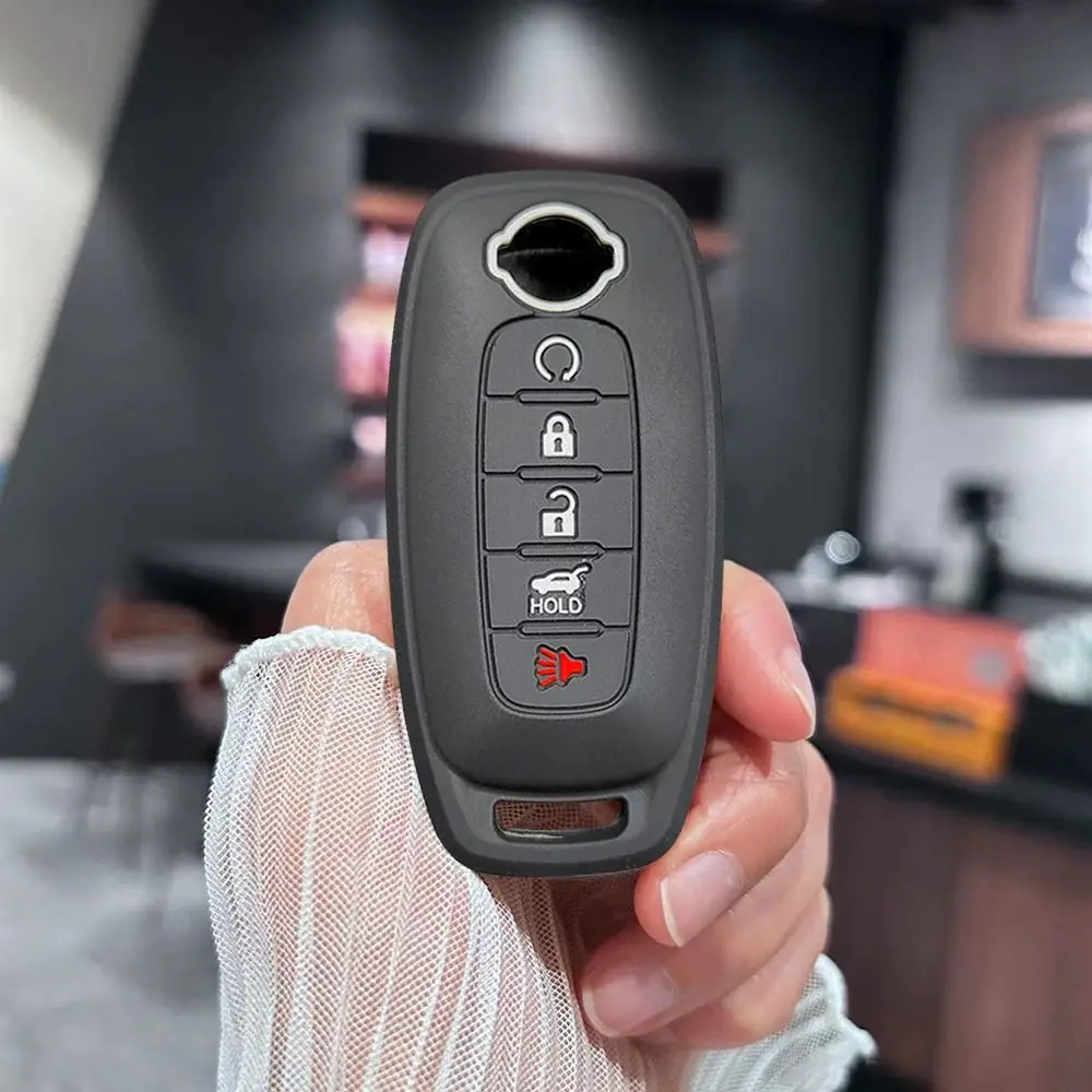 Силиконовый чехол для ключей от машины автомобильный брелок с полным покрытием