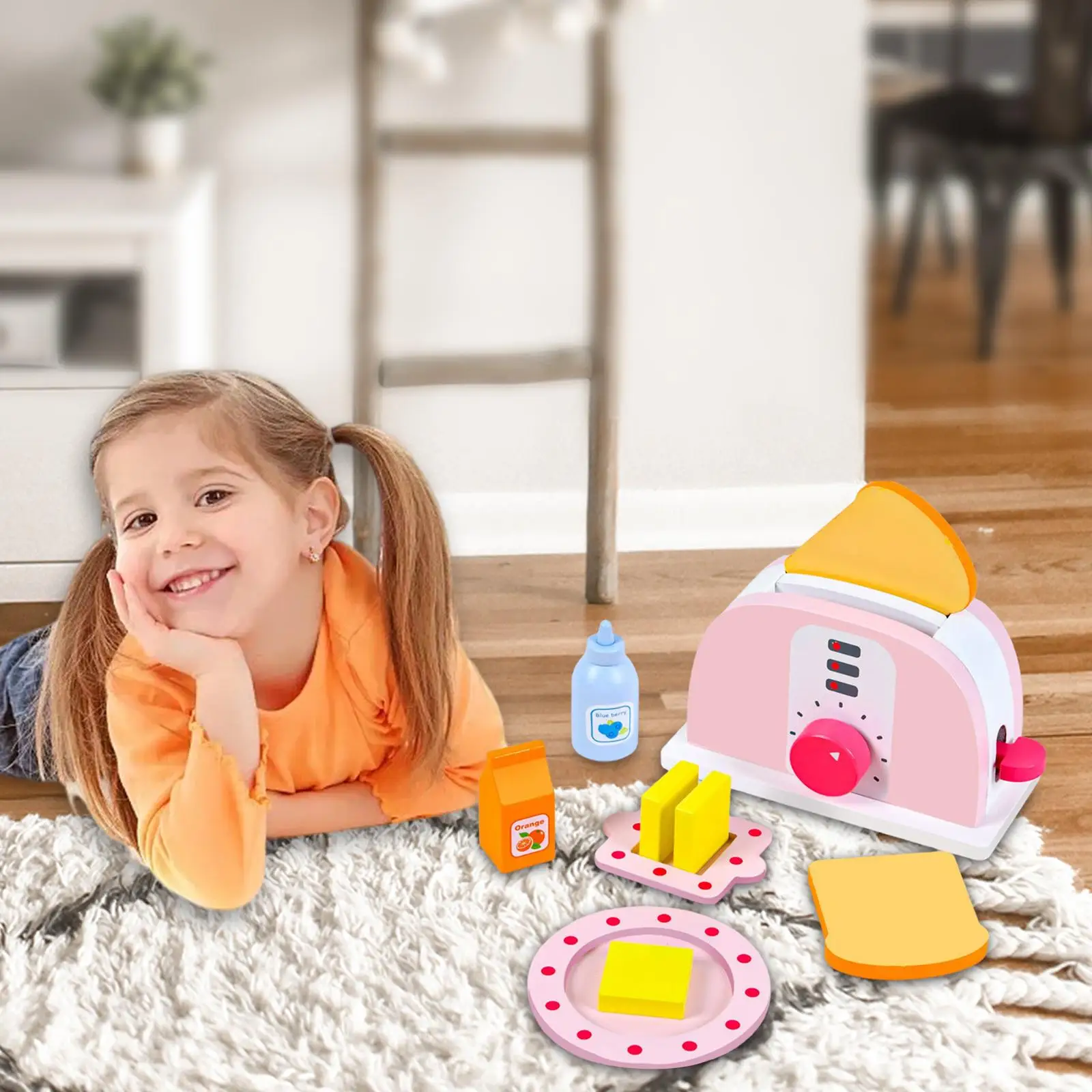 

Toys Set with Accessories Interactive Toy Bread Machine for Children