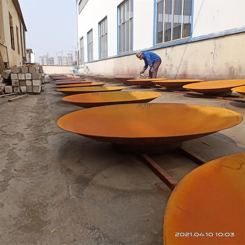 Укороченная стальная чаша для костра кемпинга на открытом воздухе