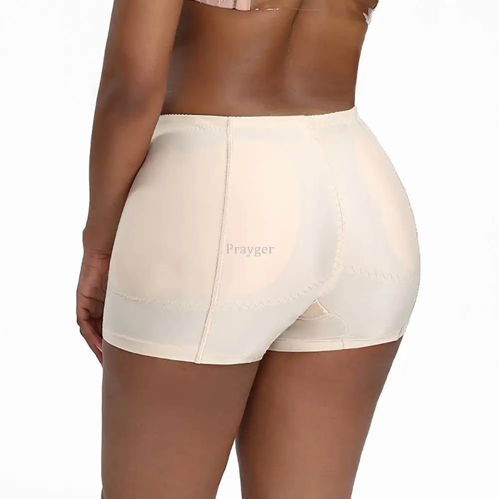 Women Butt Lifter Removable Inserts Panties Padded Underwear Shaper Control Waist Boyshorts Big Large Hip M-4XL