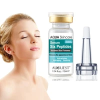 six peptides serum liquid hyaluronic acid and anti wrinkles whitening collagen face lift moisturizing anti aging skin care cream