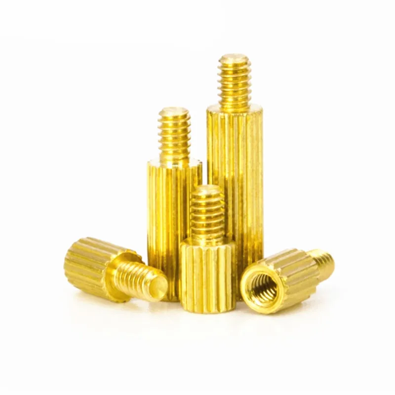 

30 шт. M2xL + 3 4 мм круглый дистанционный винт латунная резьбовая стойка для печатной платы