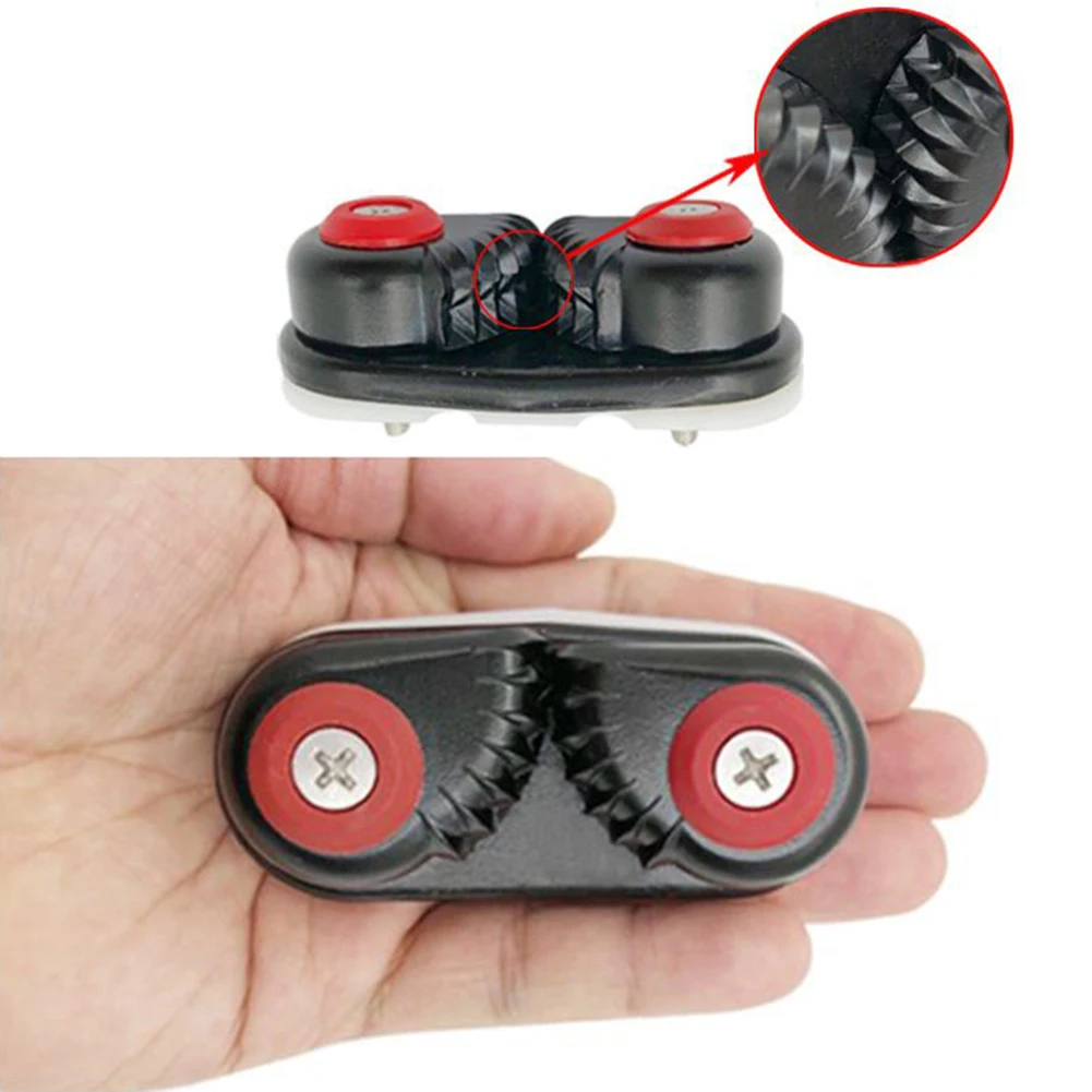 

Hot Sale Kayak Canoe Sailboat Accessories 2022 New Cleat Aluminium Alloy Black Kayak Canoe Sailboat Lightweight