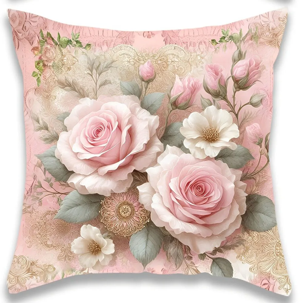 

Розовые декоративные наволочки из нетканого полотна