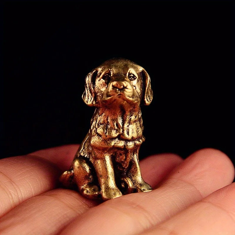

Винтажная медная статуэтка собаки