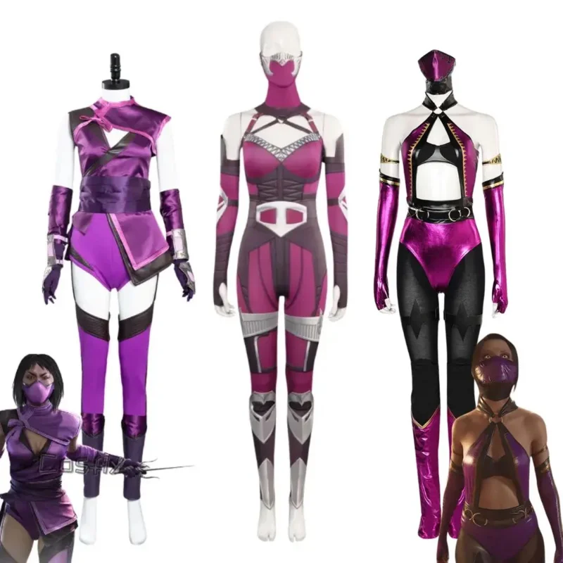 Костюм для косплея Mortal Kombat Mileena женский комбинезон фантастические наряды ролевых