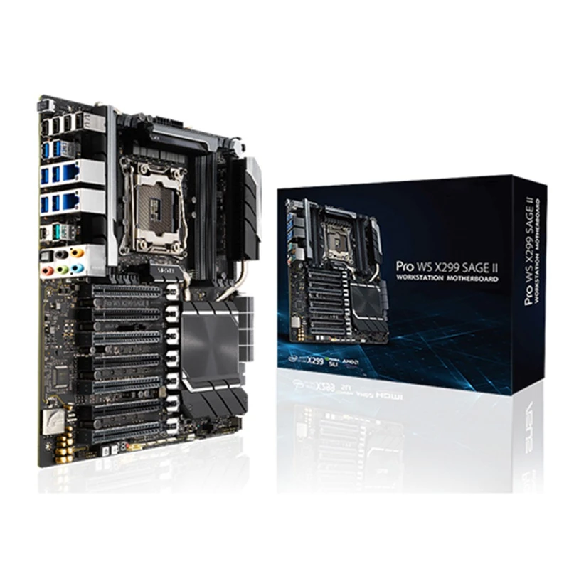 Pro WS X299 шалфей II, материнская плата для рабочей станции LGA2066, процессоры Core X-series