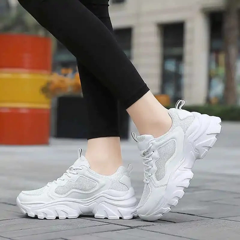 

Size 50 Women's Running Shoes Rubber Hard-Wearing Women's Sports Shoes For Gym Buty White Sneakers Women Sneakers Sport Tennis