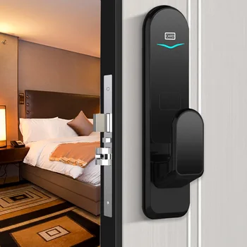 Smart Door Lock Safe Electronic Lock RFID/Card/Key Unlock Door Entrance Lock For Home/Office/Hotel Security System Accessories
