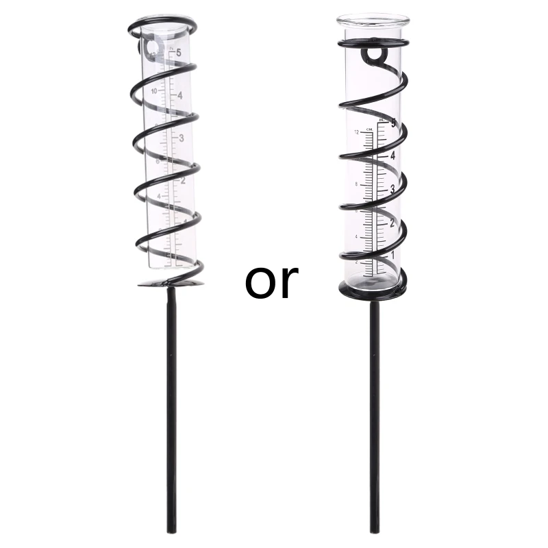 

Rain Gauge Outdoor S piral Rain Gauge Garden Outdoor Water Gauge Rainfall Test