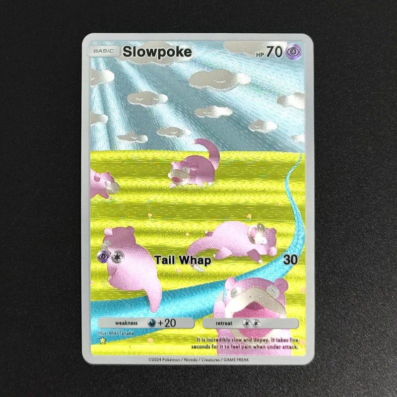 Фото 9 шт. DIY PTCG карманный английский Charizard Gengar Slowpoke Eevee Pikachu Gubone Alakazam Machamp коллекция хобби флэш-карта игрушка №3