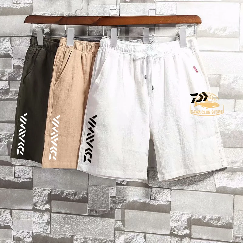 

2022 DAIWA Men's Fishing Leisure Shorts Summer Thin Men's Cotton Shorts Outdoor Sports Loose Breathable Beach Pants
