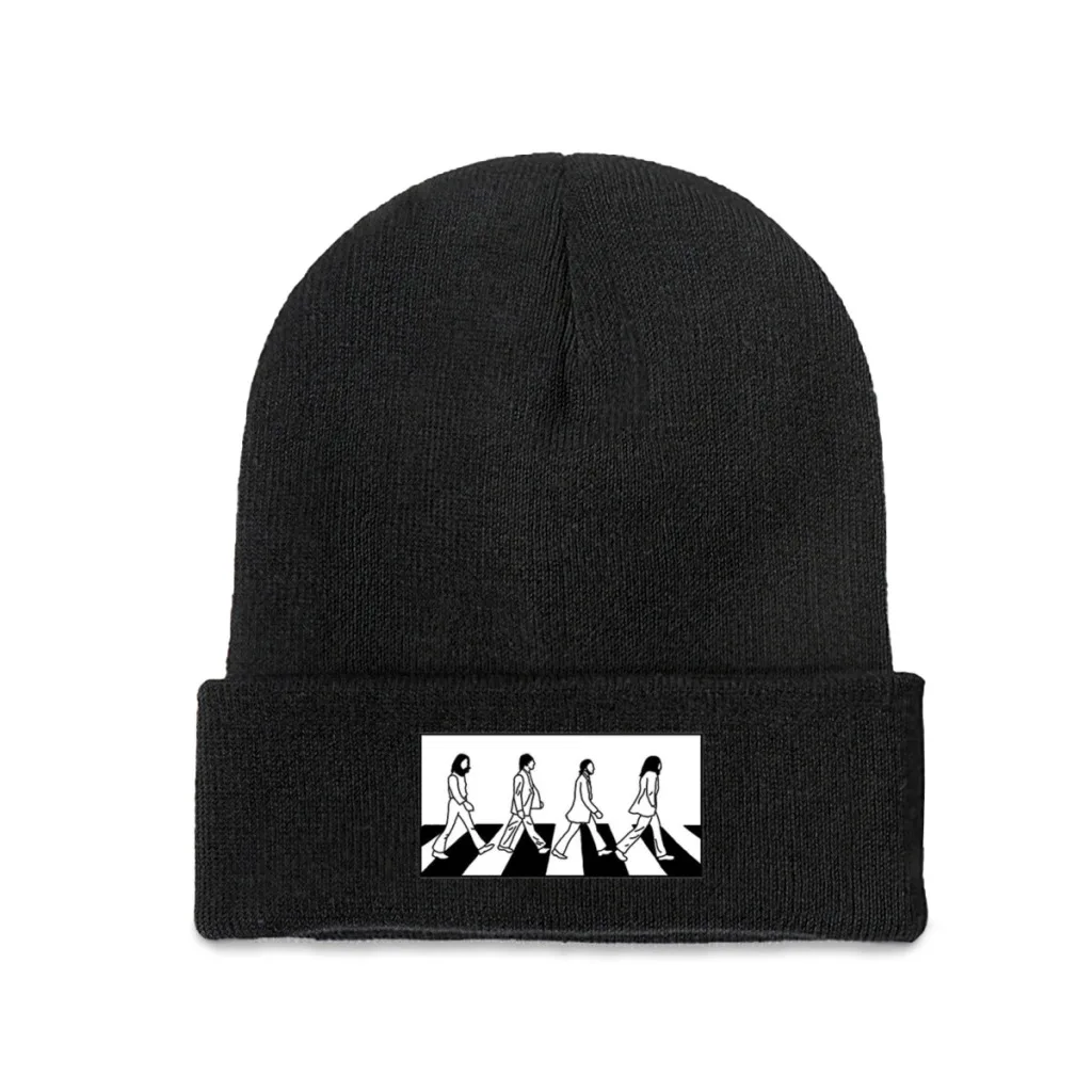 Черная вязаная шапка для прогулок по дороге шапки-бини шапки Skullies лыжная мягкие с