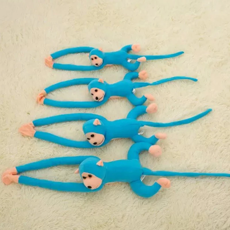 60 см длинные рукава хвост обезьяна мягкие плюшевые шторы детские спальные