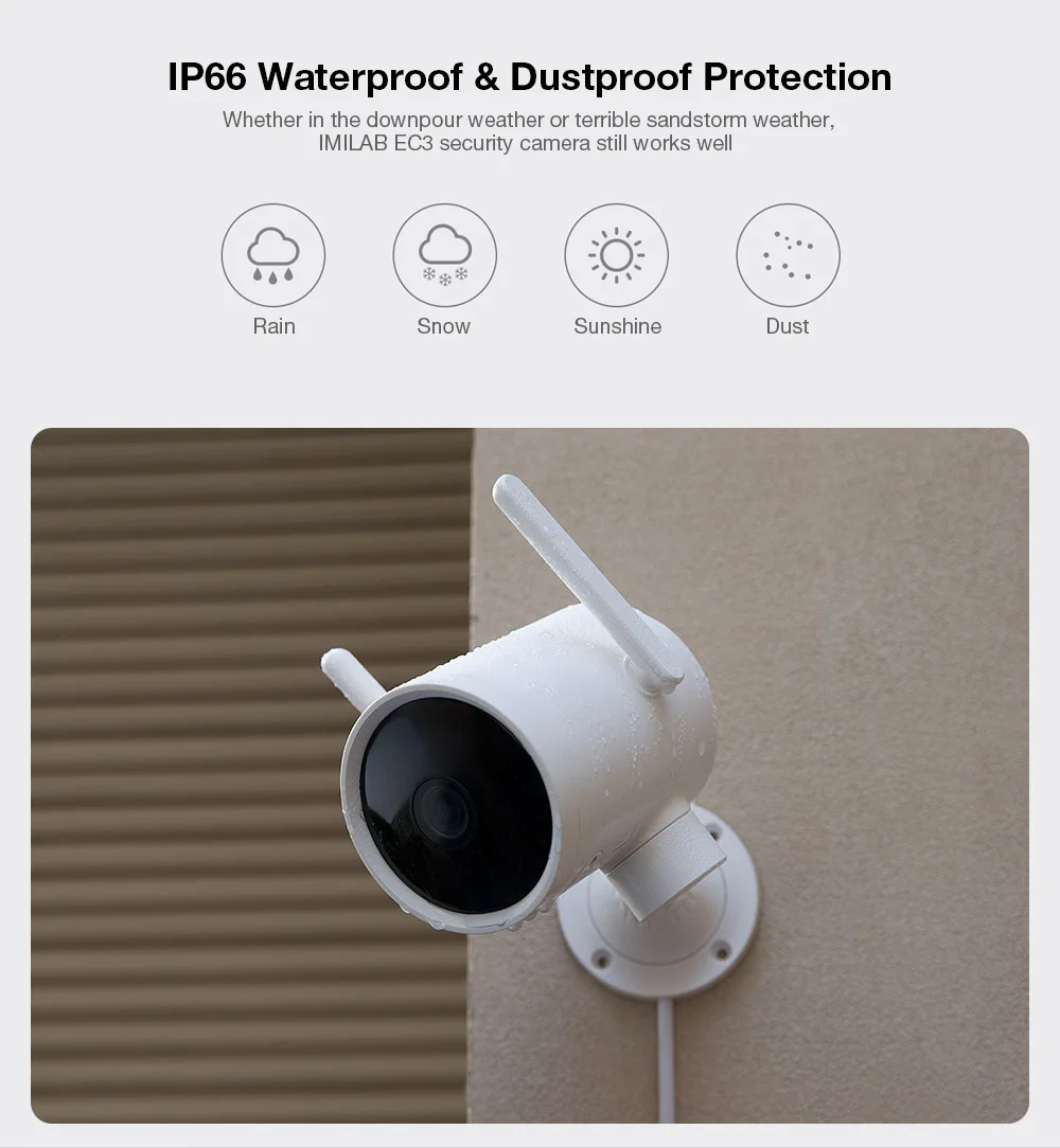 

EC3 Outdoor Security Camera Wifi IP 1296P HD Smart Mi Home Vedio Surveillance Cam Cctv Night Vision Webcam Global Version Best