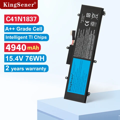 KingSener C41N1837 Аккумулятор для ноутбука ASUS ROG Zephyrus M GU502 GU502G GA502D, GA532DU GU532LV GX532GW,TUF Dash F15 FX516PE 76WH