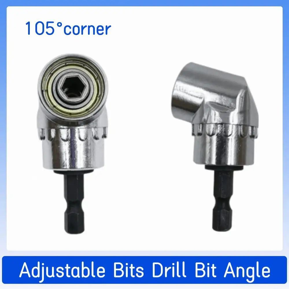 

Патрон-адаптер для отвертки с шестигранным углублением 105 градусов регулируемые сверла для дрели угловой отвертки инструмент для отвертки ...
