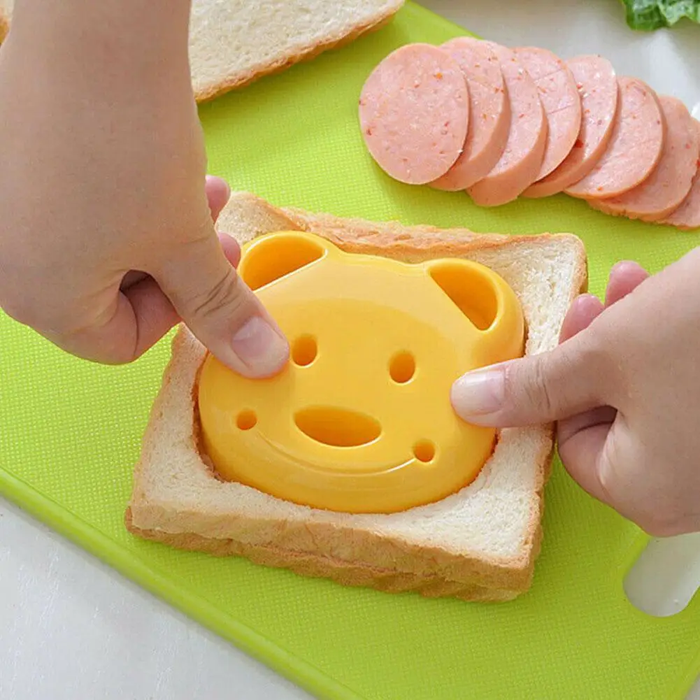 

Teddy Bear Sandwich Mold Toast Bread Making Cutter Mould Cute Baking Pastry Tools Children Interesting Food Kitchen Accessories
