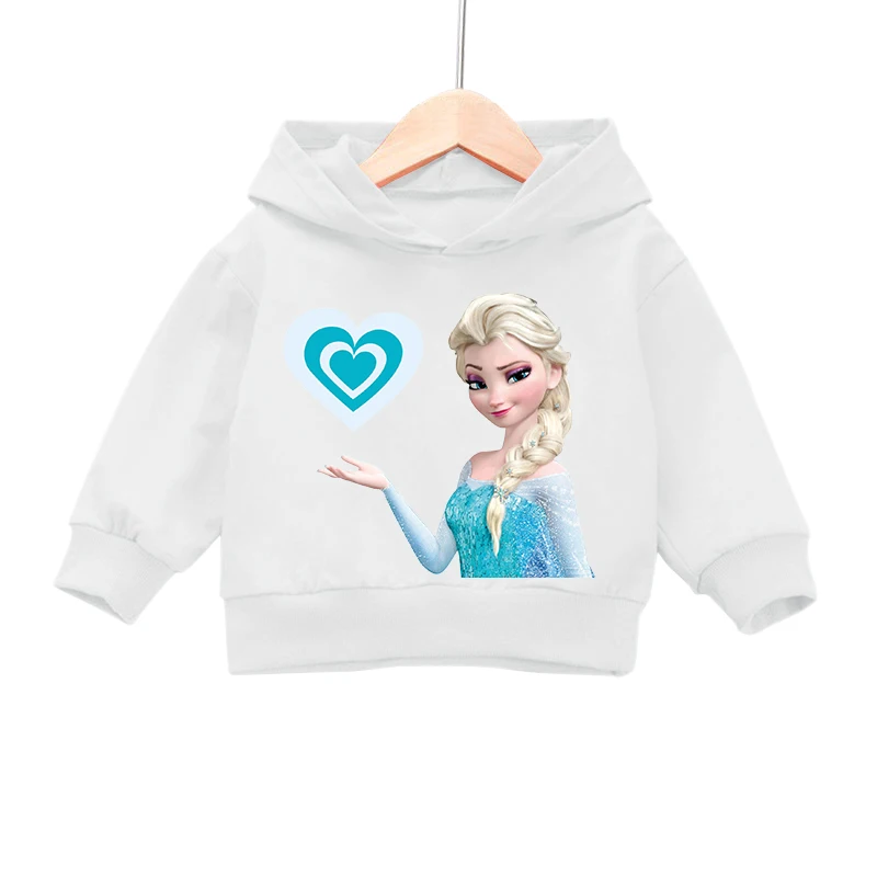 

Disney Elsa Princess Baby Girl Sweatshirt Baby Kids Long Sleeve Pullover Toddler Sweatshirt Children's Spring Hoodie Clothes