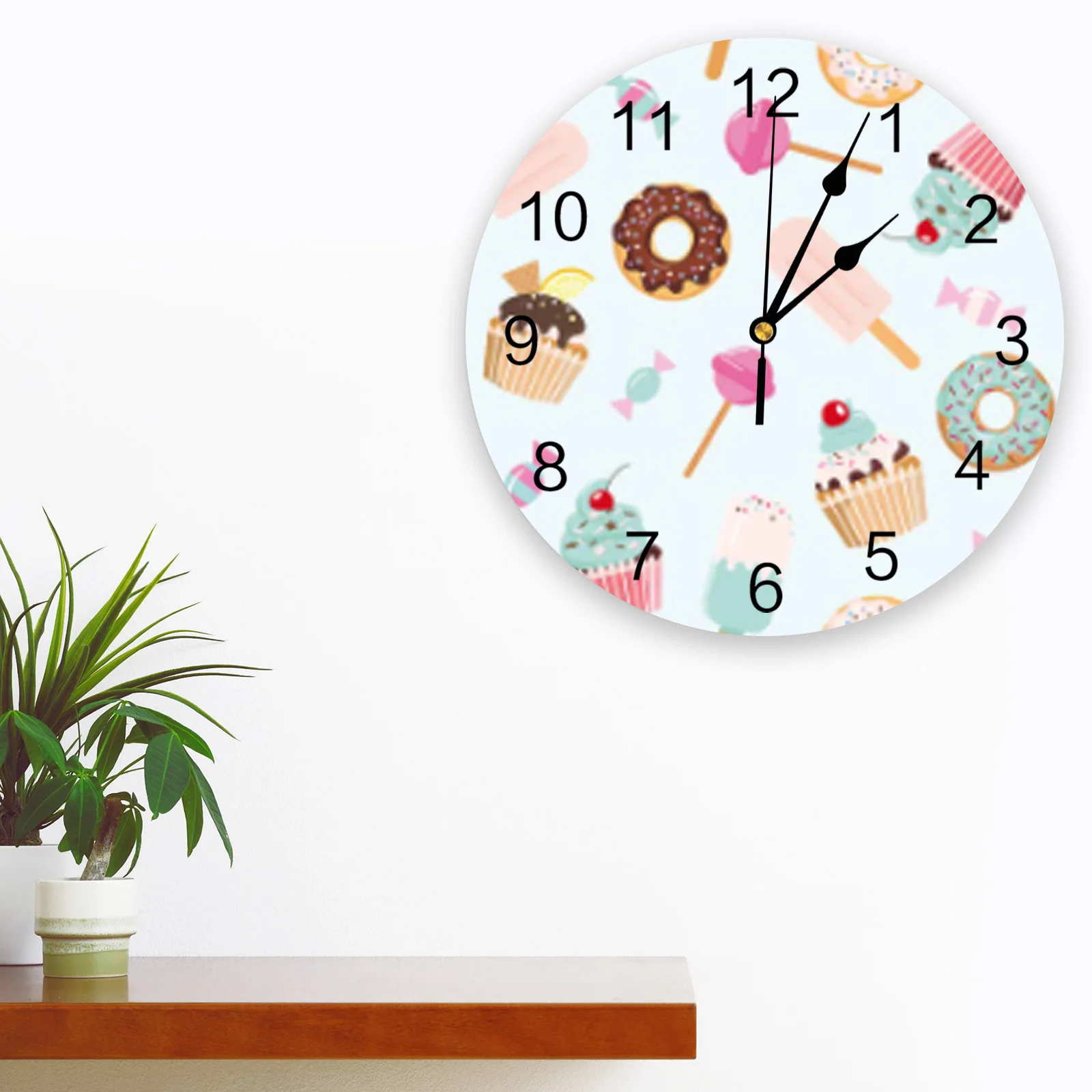 Часы настенные цифровые бесшумные настольные украшения для гостиной с