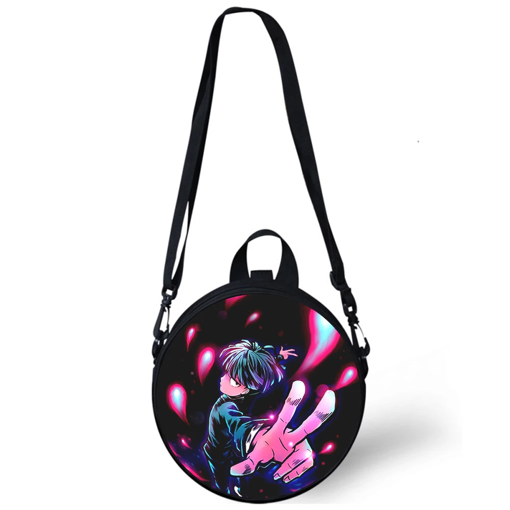 Mob Psycho 100 Anime Child kindergarten Bag 3D Print Crossbody Shoulder Bags For School Women Mini Round Bagpacks Rugtas Bag