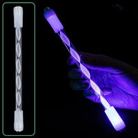 flexible led rotating pen spinning pen cell batteries powered for boy men gifts drop shipping ballpoint pen luminous
