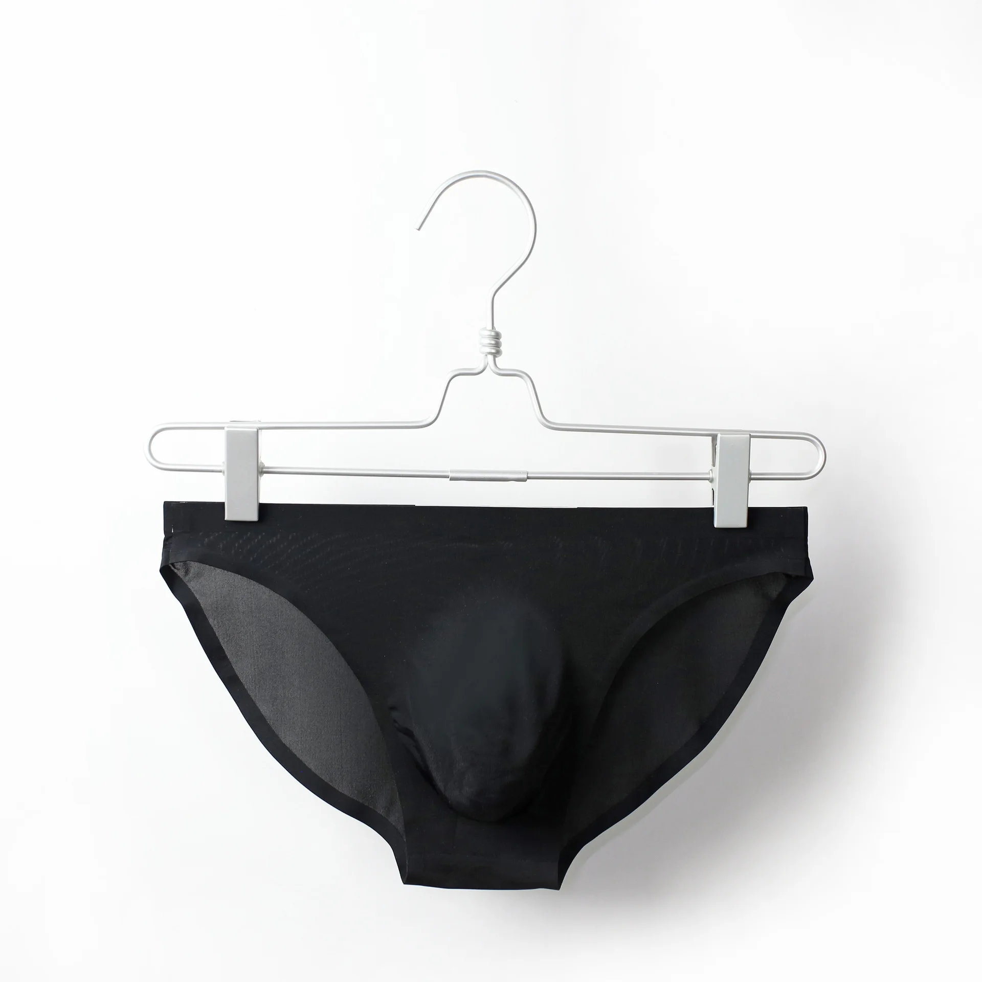 

Трусы Gays мужские с объемным U-образным выпуклым мешочком, модные Бесшовные тонкие Молодежные пикантные полупрозрачные Трусы из ледяного шелка, слитные