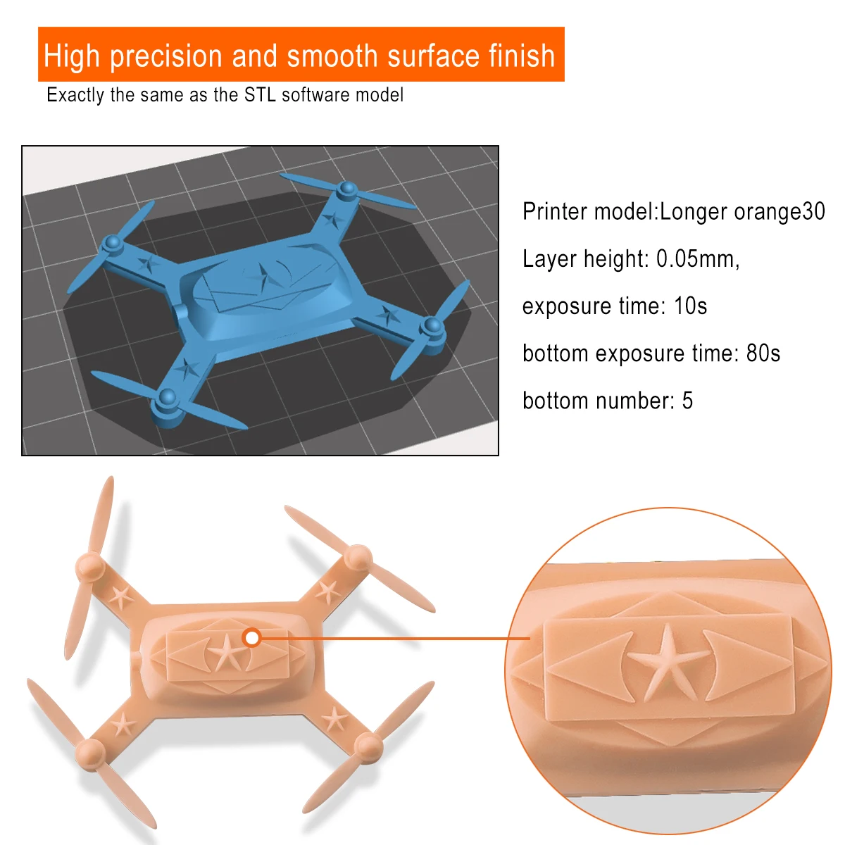 ERYONE продвижение 3D-принтер фотополимерная смола 405 нм УФ-смола сверхнизкий запах