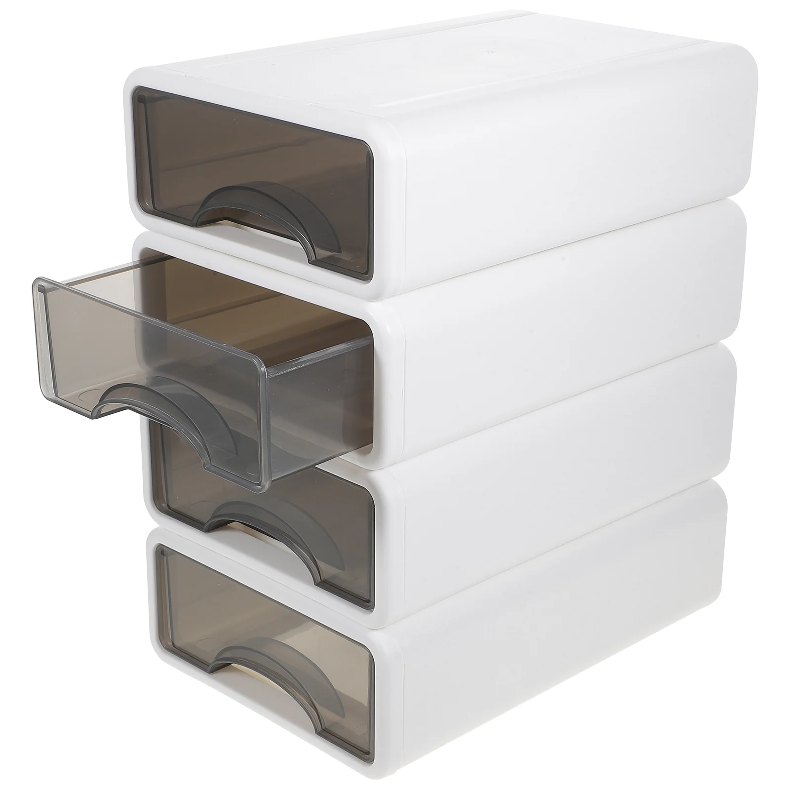 

4 Pcs Drawer Storage Box Drawers Desk Display Case Organizers Desktop Sundry Holder Showcase Holders Pp Office Makeup