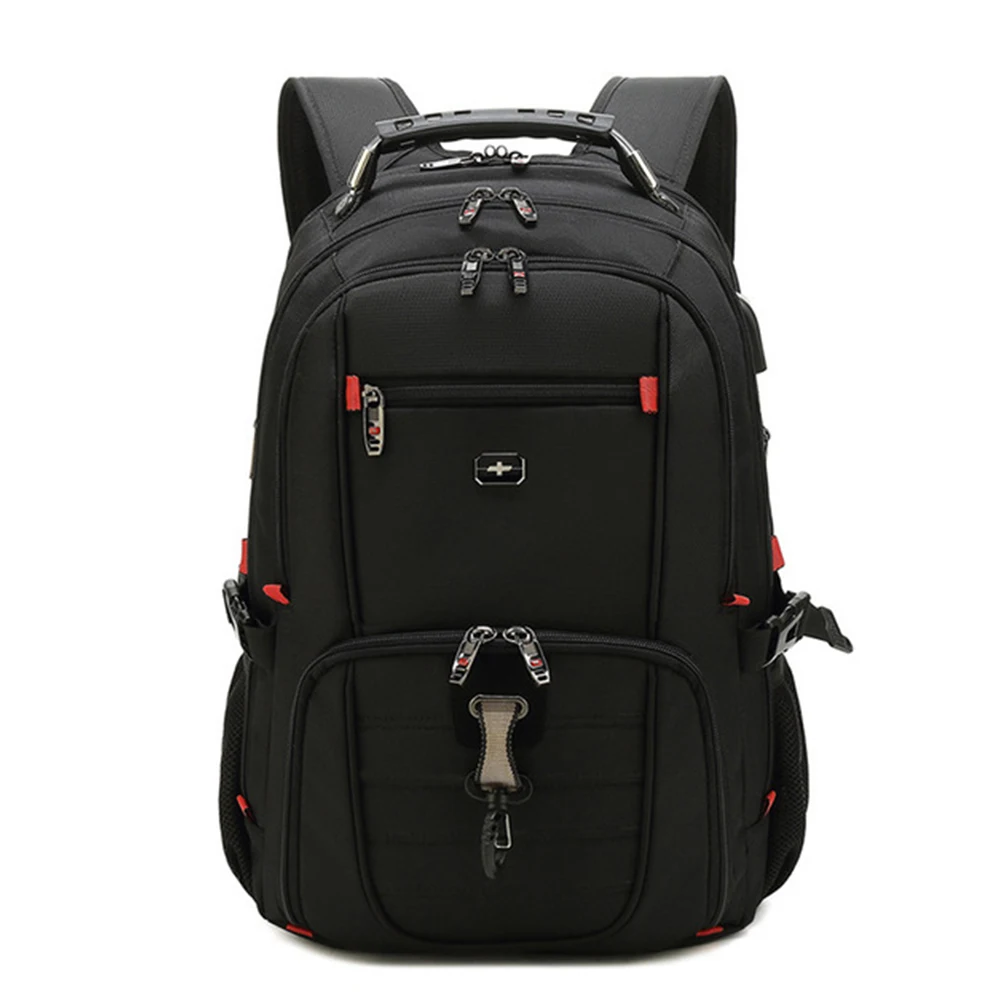 

Вместительный рюкзак для ноутбука 50 л, водонепроницаемый дорожный рюкзак с USB-портом для зарядки, подходит для 17-дюймовых ноутбуков для мужч...