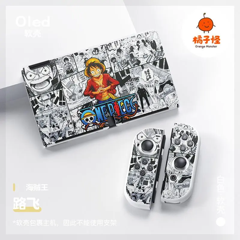 Мягкий защитный чехол Luffy Tpu с защитой от ударов для игровой консоли Nintendo Switch Oled, контроллера, подарок (art.: 3920db66899ef) - 3920db66899ef