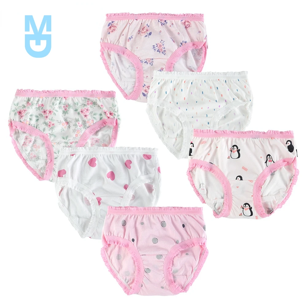 

New 6Pcs/Lot Cotton Baby Girls Briefs Teenage Panties for Girls Kids Briefs Shorts Girls Underwear Children Underpants Clothes