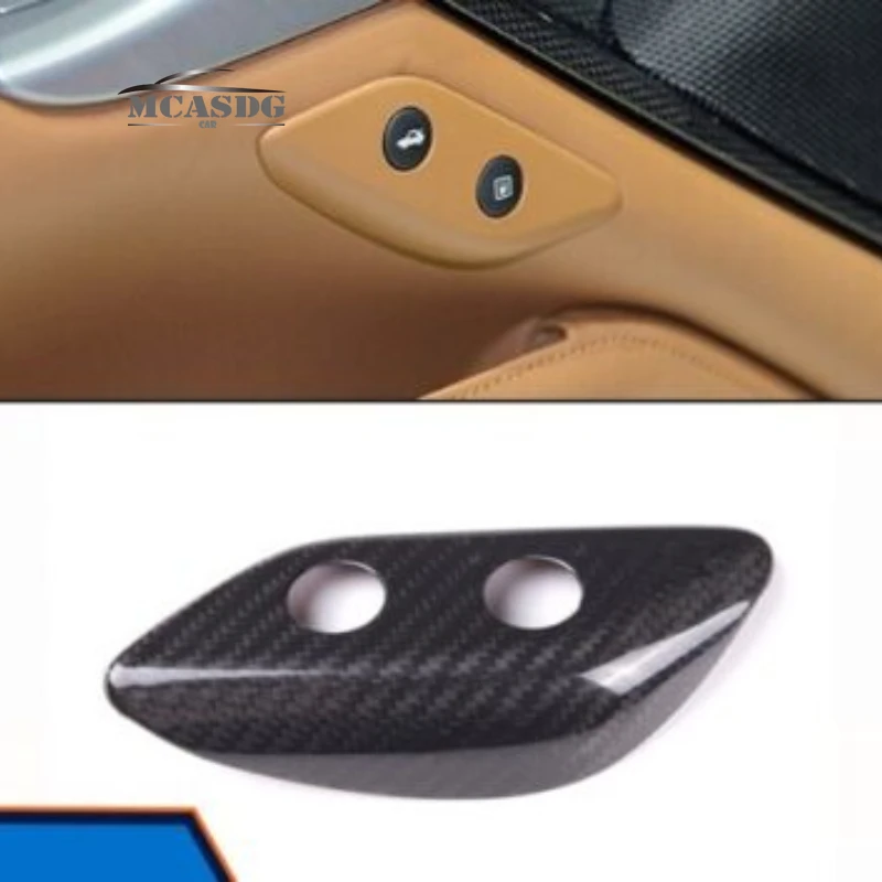 Real Carbon Fiber Interior Button Cover Fit for Ferrari F12 Berlinetta 2013-2017