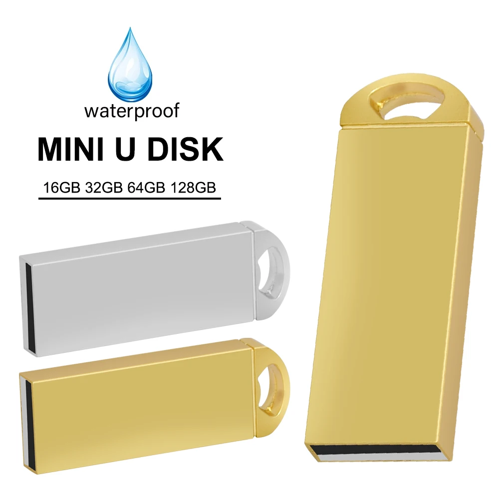 

New USB Flash Drive 64GB 32GB 16GB 8G Pen Drive Metal Flash Drive memoria Device Custom logo cle usb stick mini usb gadgets logo